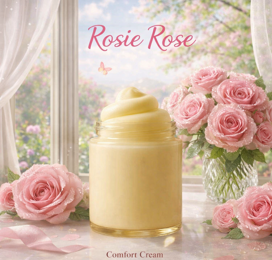 Rosie Rose Comfort Cream – Whipped Body Butter with Rose & Cranberry Extract